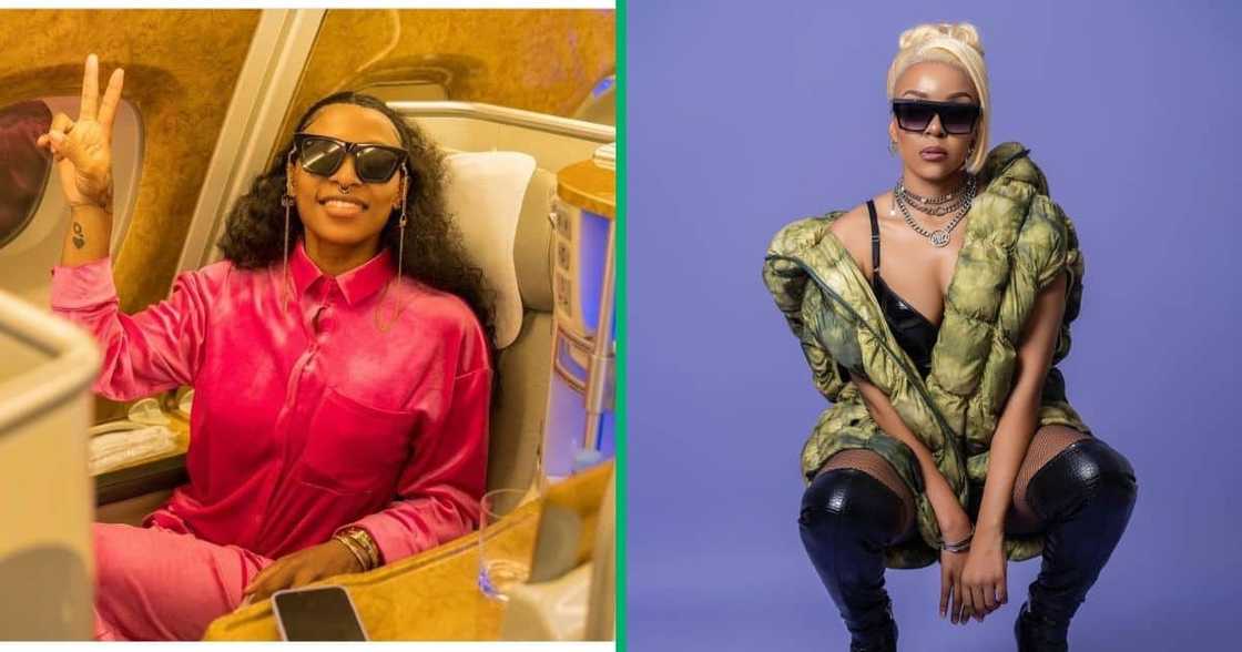 Zinhle and Cici released a track. Zinhle and Cici released a track.