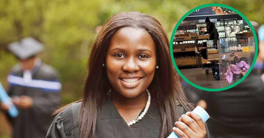 UNISA graduate find job as Woolworths shelf packer