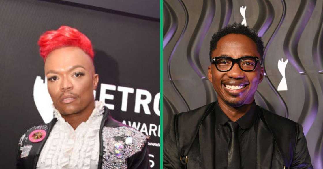 Somizi Mhlongo and Andile Ncube wear school uniforms for Youth Day Somizi Mhlongo and Andile Ncube wear school uniforms for Youth Day