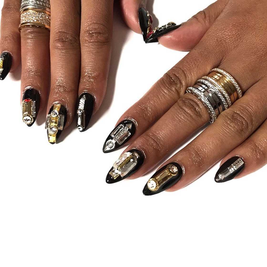 black acrylic nails black acrylic nails
