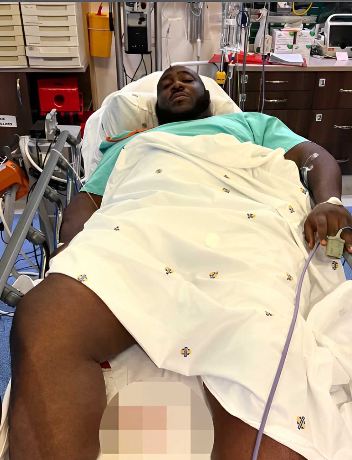 Big N was rushed to hospital after he was shot