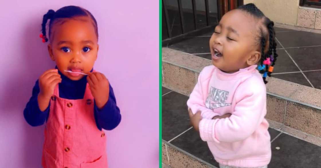 Toddler, God, singing, prayer, TikTok video