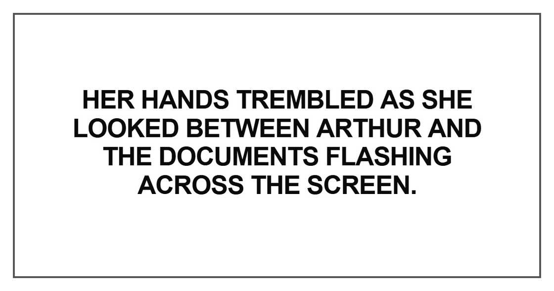 Her hands trembled