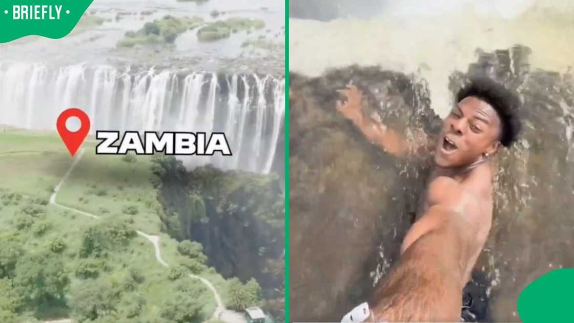 IShowSpeed visited Devil's Pool.