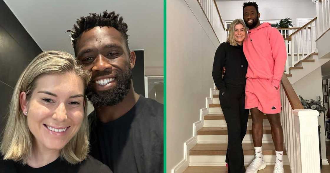 Siya Kolisi taught his wife Rachel how to dance in a hilarious video Siya Kolisi taught his wife Rachel how to dance in a hilarious video