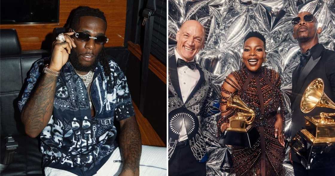 Burna Boy, Wouter Kellerman, Nomcebo Zikode and Zakes Bantwini Burna Boy, Wouter Kellerman, Nomcebo Zikode and Zakes Bantwini