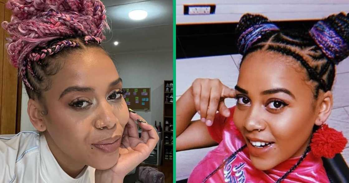 Sho Madjozi is known for her colourful braids Sho Madjozi is known for her colourful braids