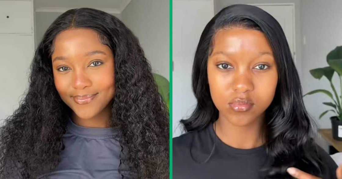 A woman plugged SA on TikTok with hair products.