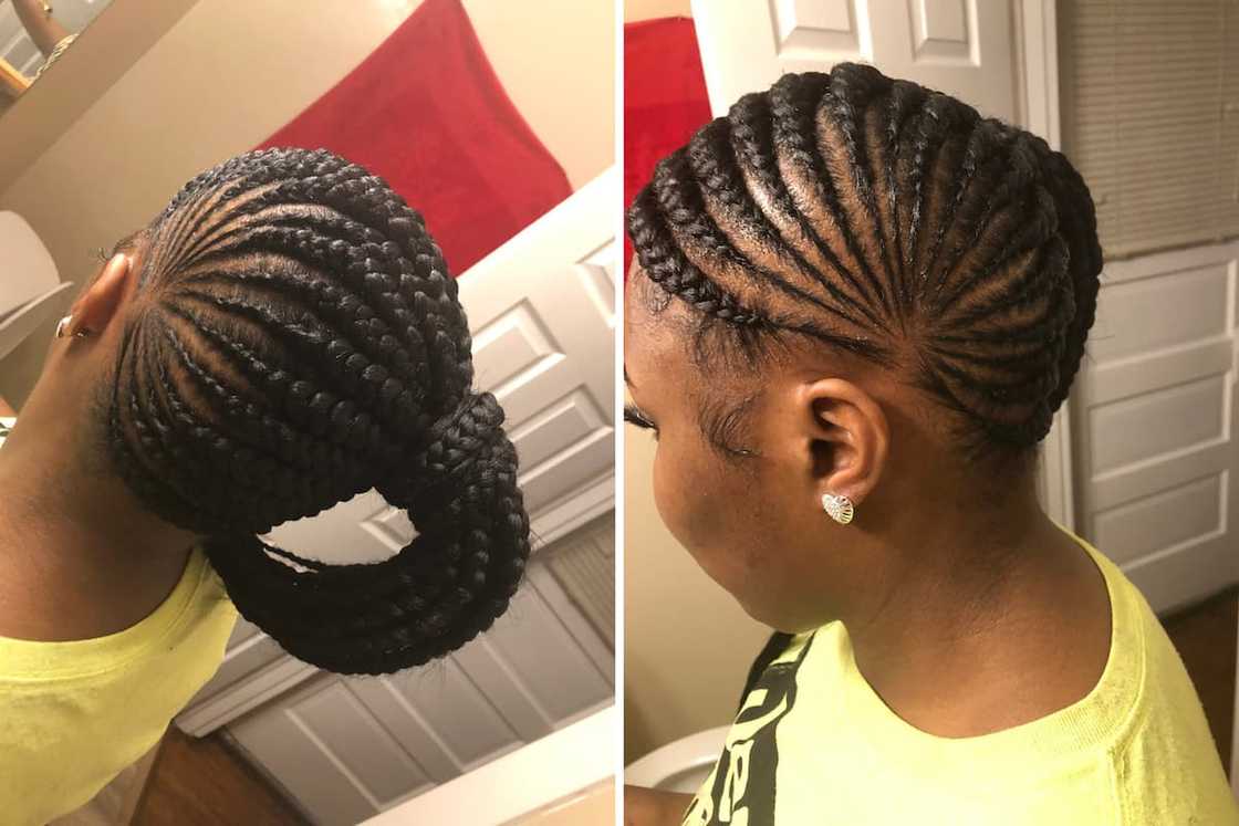 Side ponytail Side ponytail