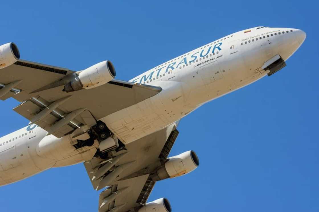 The Boeing 747 cargo plane, owned by the Venezuelan company Emtrasur, has been stuck with its 19 crew members at a Buenos Aires airport since it arrived from Mexico with a shipment of auto parts, after having tried unsuccessfully to enter Uruguay