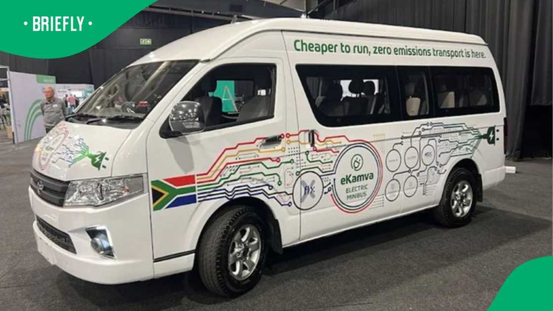 The eKamva electric minibus taxi. The eKamva electric minibus taxi.
