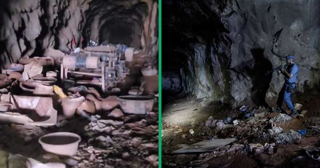 JMPD officers discovered zama zama hideout in Roodepoort, Johannesburg JMPD officers discovered zama zama hideout in Roodepoort, Johannesburg