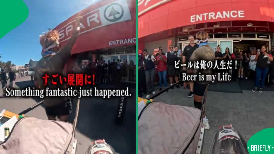 Gump Suzuki arrived at a Spar in the Western Cape. Gump Suzuki arrived at a Spar in the Western Cape.