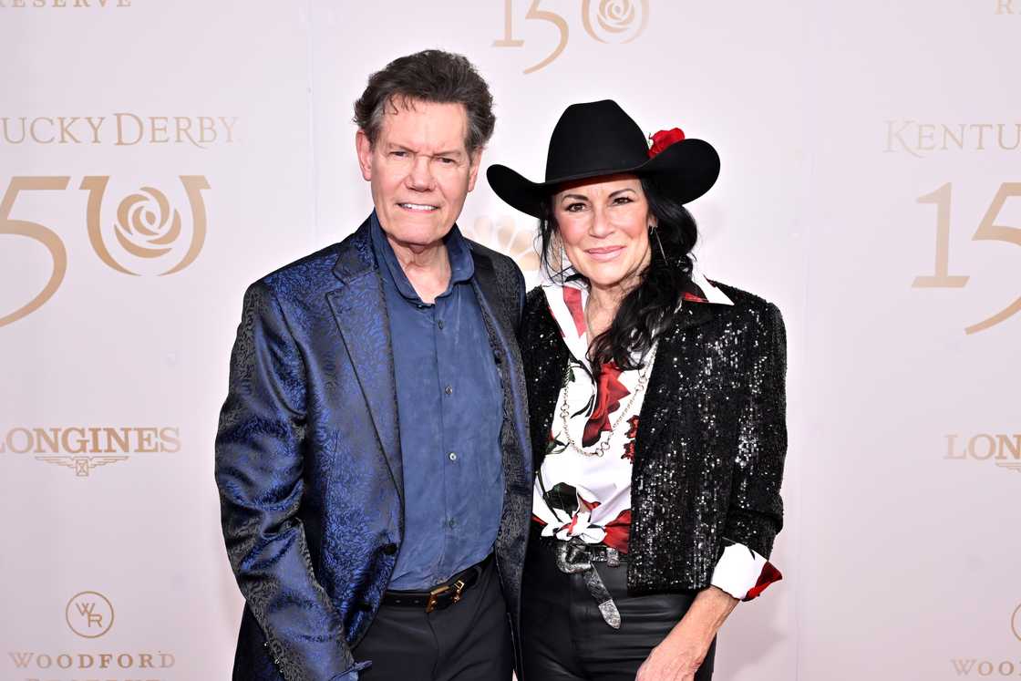 Randy Travis and Mary Davis at the Kentucky Derby