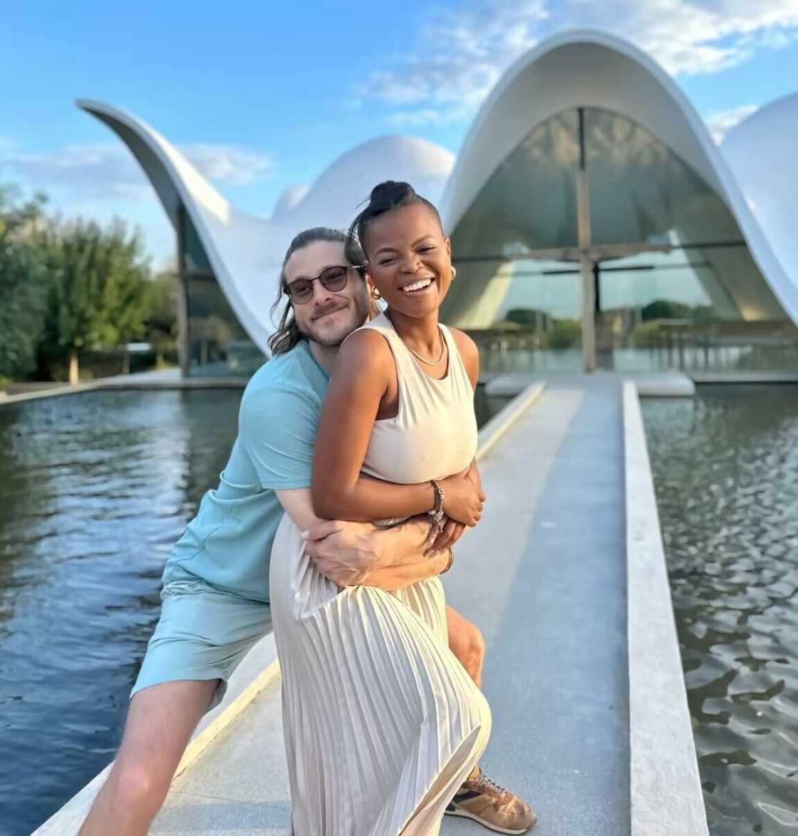 An interracial couple showed their dreamy vacation abroad in a TikTok video.