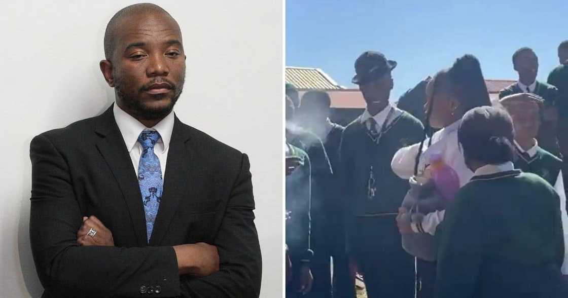 Mmusi Maimane, reacts, video, school kids, smoking weed, at school, Angie Motshekga, fired Mmusi Maimane, reacts, video, school kids, smoking weed, at school, Angie Motshekga, fired