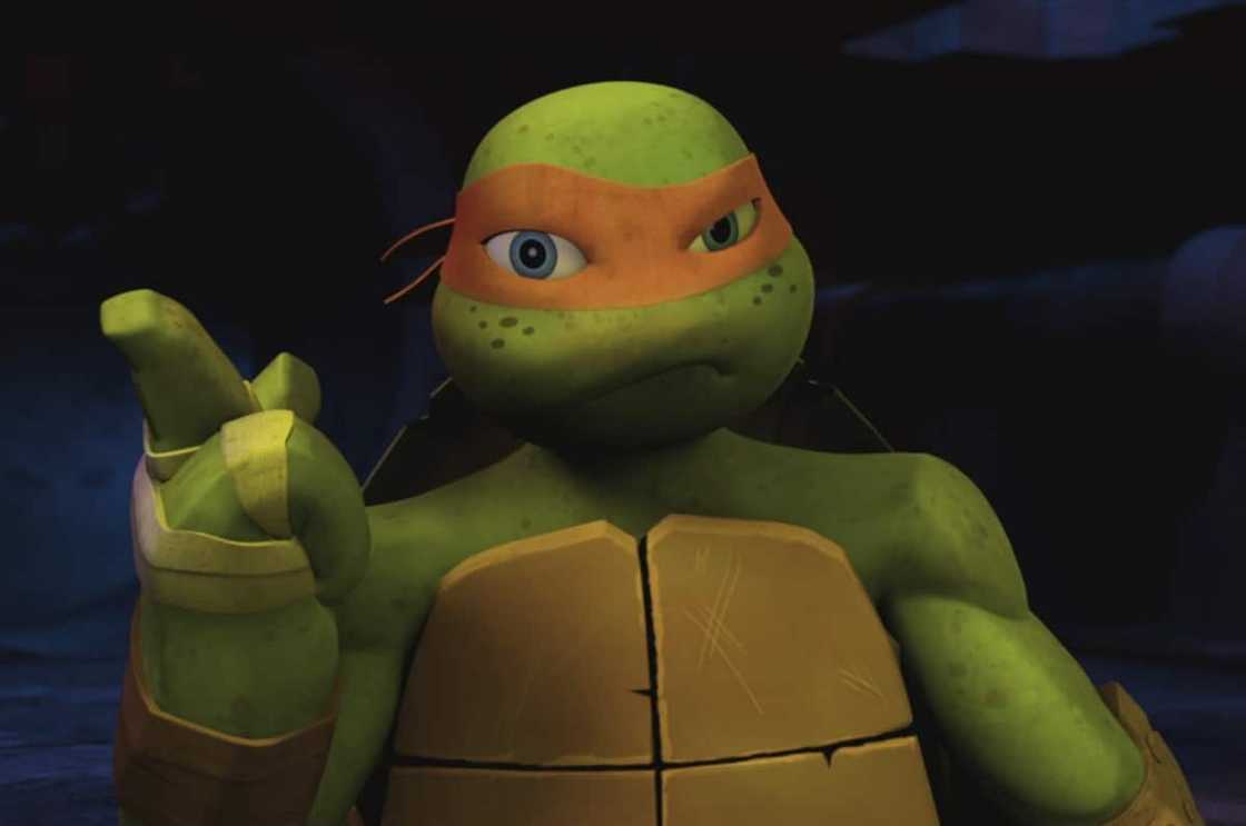 Mikey from Ninja Turtles is one of the most popular green cartoon characters. Mikey from Ninja Turtles is one of the most popular green cartoon characters.