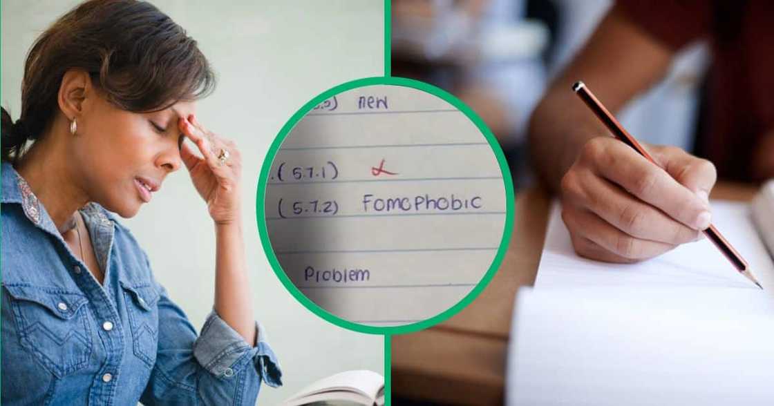 TikTok video of English teacher marking Grade 8 exam TikTok video of English teacher marking Grade 8 exam