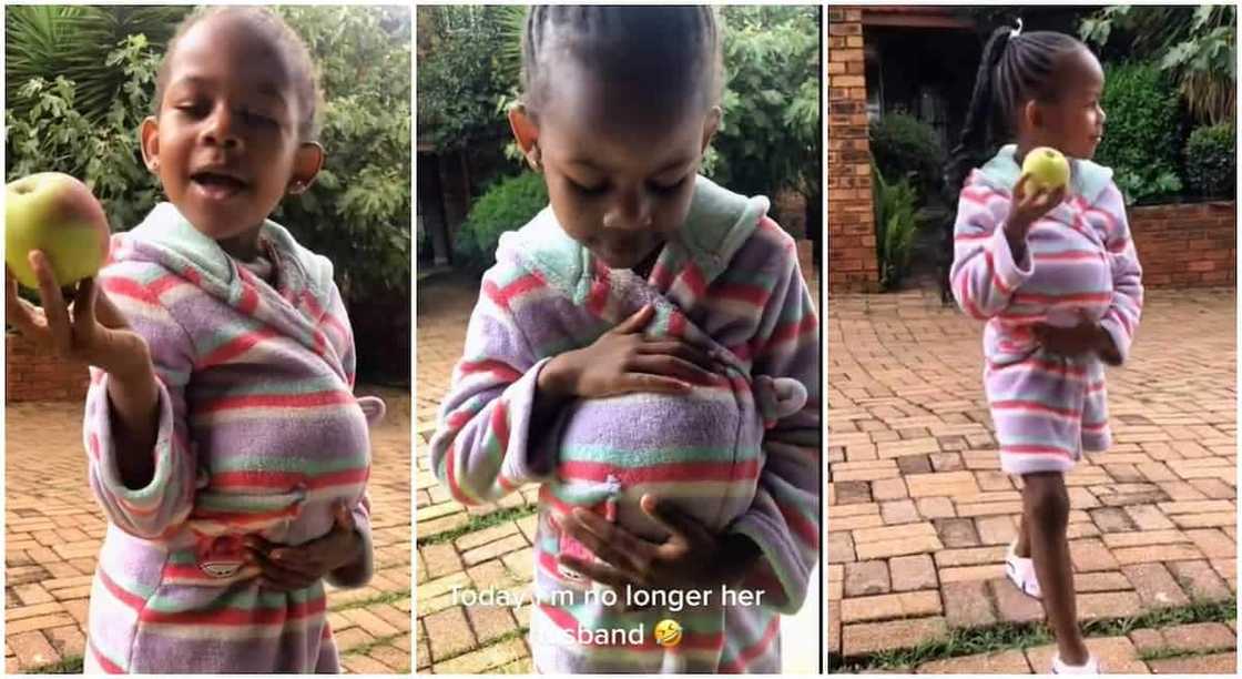 Photos of a little girl saying she is pregnant. Photos of a little girl saying she is pregnant.