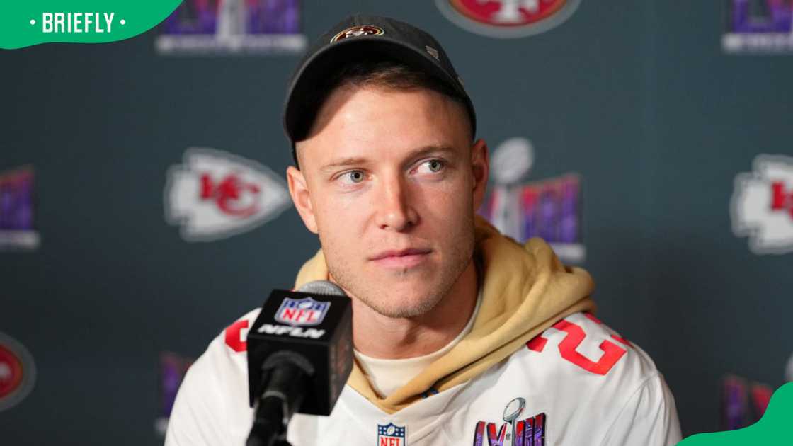 Christian McCaffrey of the San Francisco 49ers Christian McCaffrey of the San Francisco 49ers