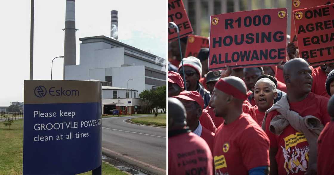 Eskom, loadshedding, higher stages, worker's protest, higher wages Eskom, loadshedding, higher stages, worker's protest, higher wages