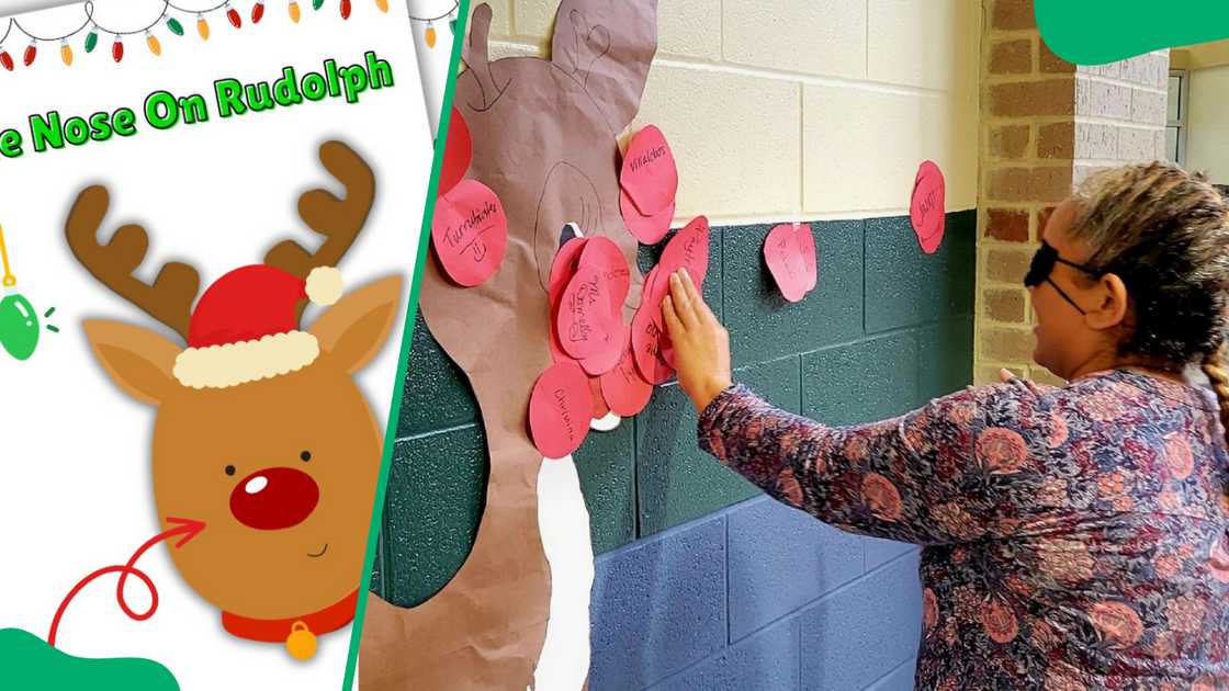 Pin the Nose on Rudolph Pin the Nose on Rudolph