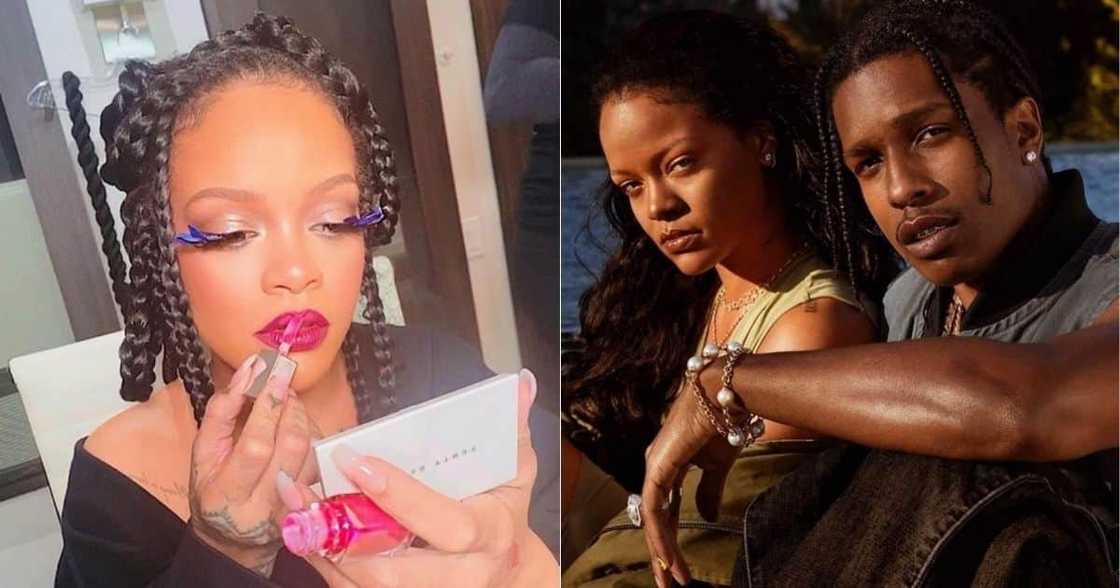 Rihanna, A$AP Rocky, film music video, eye catching outfits Rihanna, A$AP Rocky, film music video, eye catching outfits