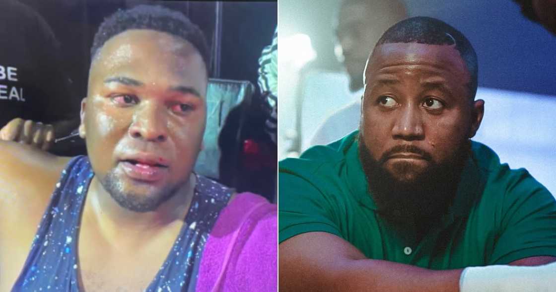 Cassper Nyovest, Naak MuziQ, Slik Talk, Prince Kaybee, AKA, Rapper, Emperor's Palace, #FameVSClout, Celebrity boxing Cassper Nyovest, Naak MuziQ, Slik Talk, Prince Kaybee, AKA, Rapper, Emperor's Palace, #FameVSClout, Celebrity boxing