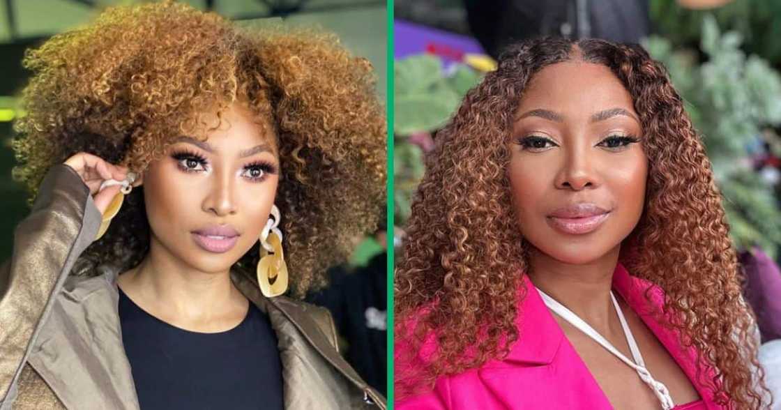 Enhle Mbali had people discussing her beauty. Enhle Mbali had people discussing her beauty.