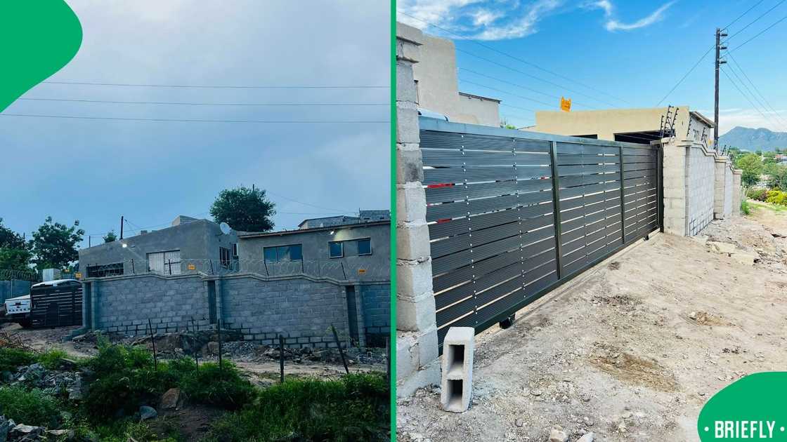 The image on the left captured the front angle of the house The image on the left captured the front angle of the house