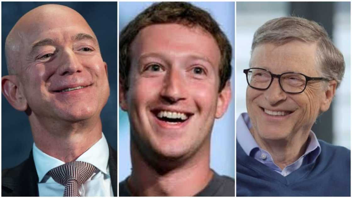 A collage of the three world's richest men. Photo source: Bloomberg A collage of the three world's richest men. Photo source: Bloomberg