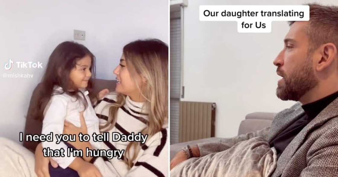 South African woman living in Italy gets help from daughter to translate to her husband in English South African woman living in Italy gets help from daughter to translate to her husband in English