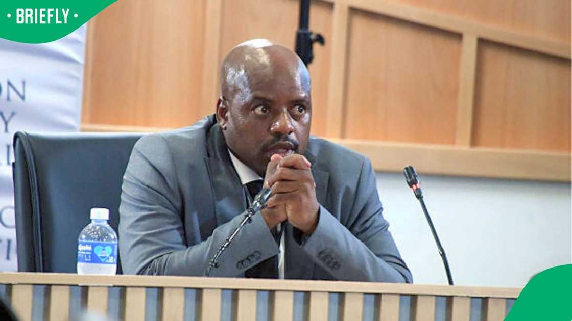 Julius Mkhwanazi testifying before the Madlanga Commission of Inquiry