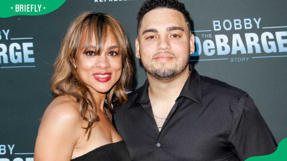Teri DeBarge and Bobby DeBarge Jr. attend the premiere of TV One's 'Bobby DeBarge Story'