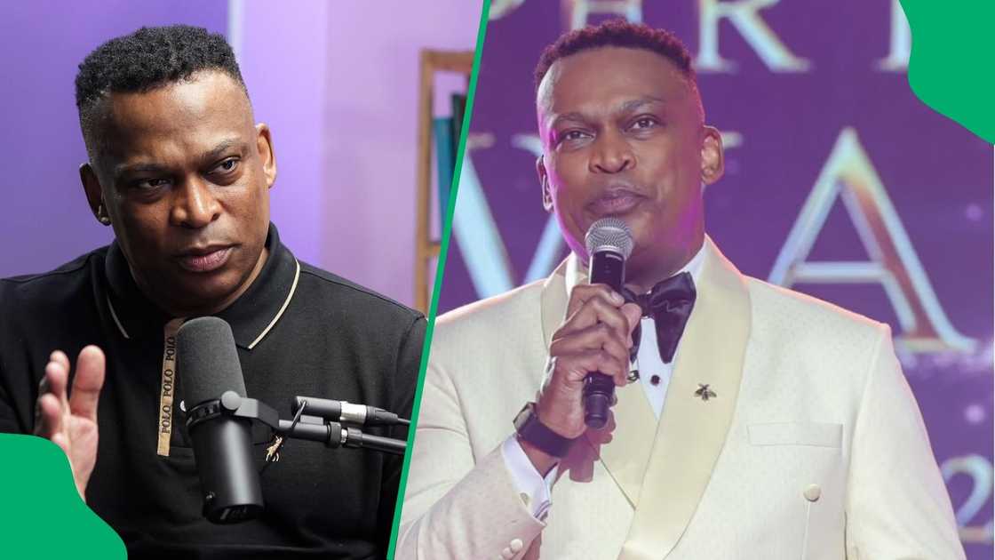 Robert Marawa claps back at netizen for sharing his interview Robert Marawa claps back at netizen for sharing his interview