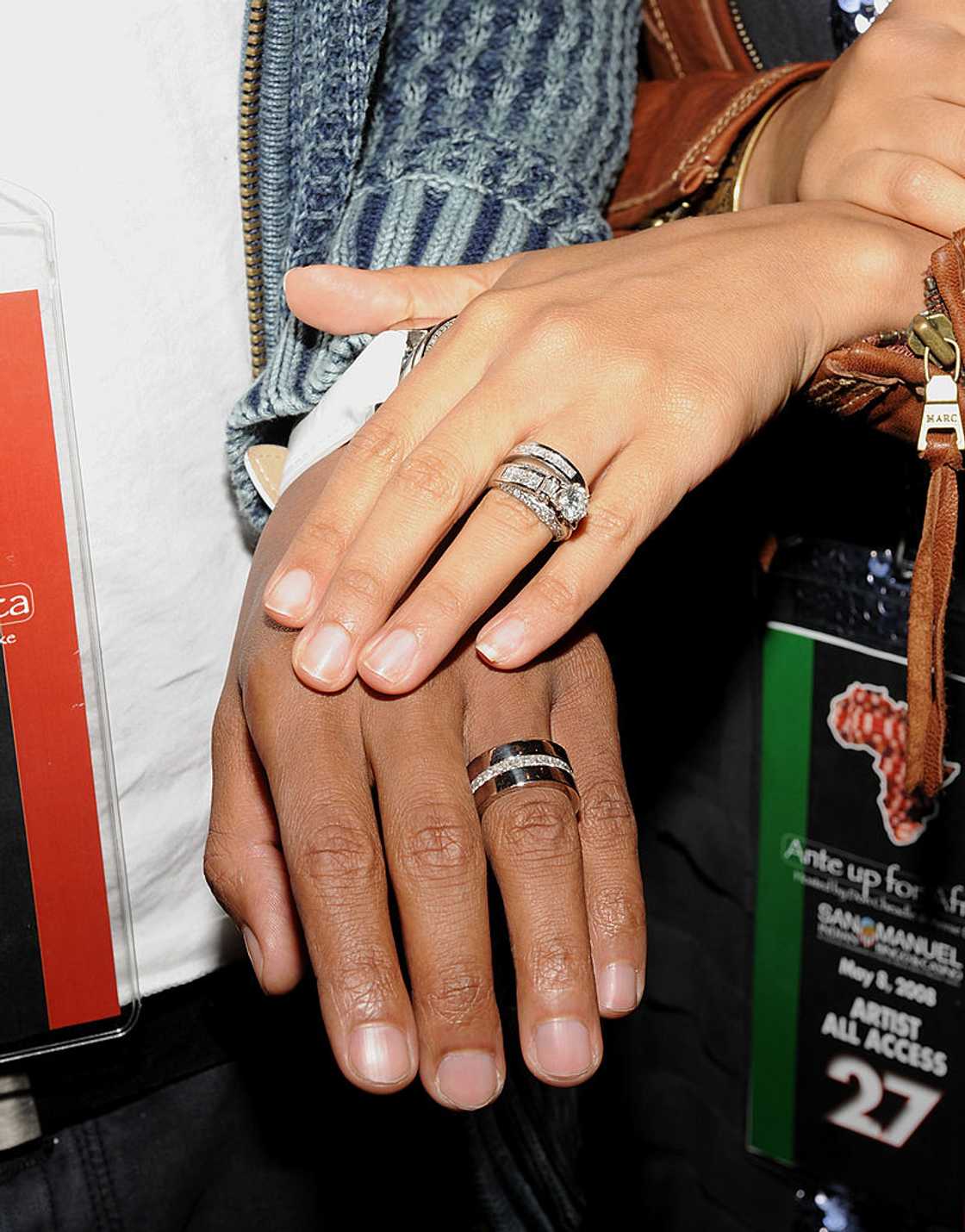 Wedding rings of husband and wife