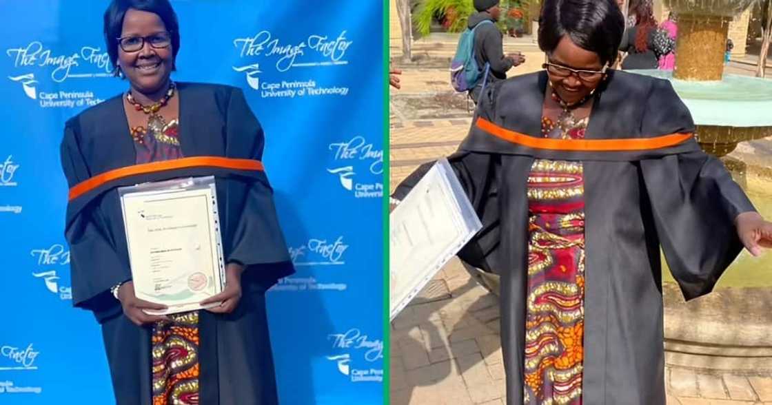 Woman graduated from Varsity at the of 54