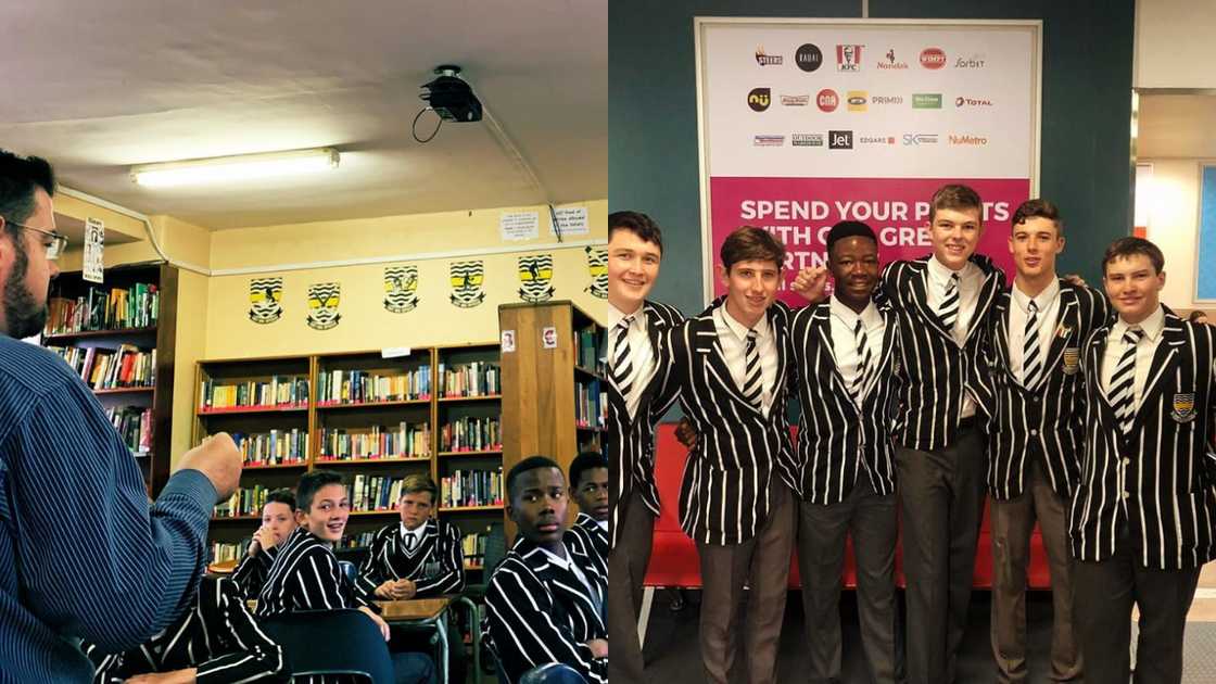 Students from Jeppe High School for Boys in class and during an excursion Students from Jeppe High School for Boys in class and during an excursion