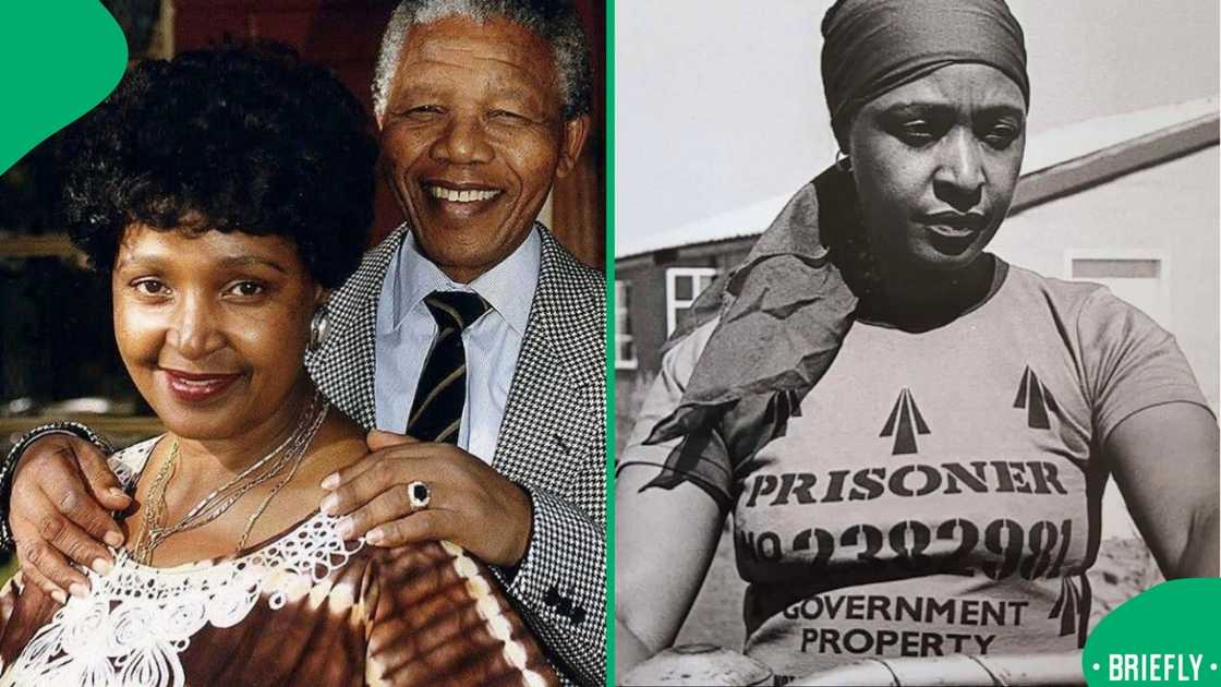 The visual on the right captured Winnie when she was still a young woman The visual on the right captured Winnie when she was still a young woman