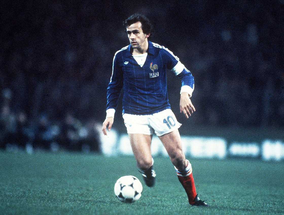 Michel Platini during the UEFA EURO 1984 Michel Platini during the UEFA EURO 1984