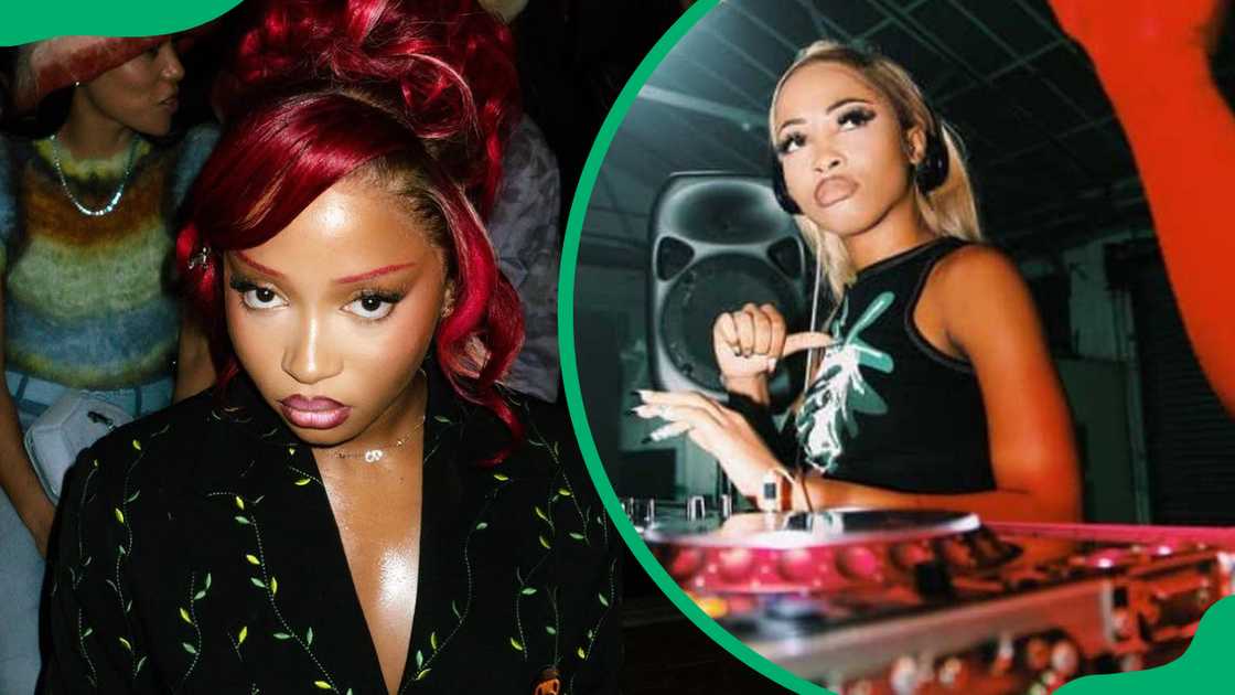 Uncle Waffles DJing at an event Uncle Waffles DJing at an event