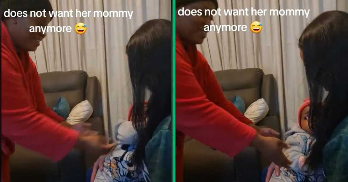 Baby chooses new friend over mom Baby chooses new friend over mom
