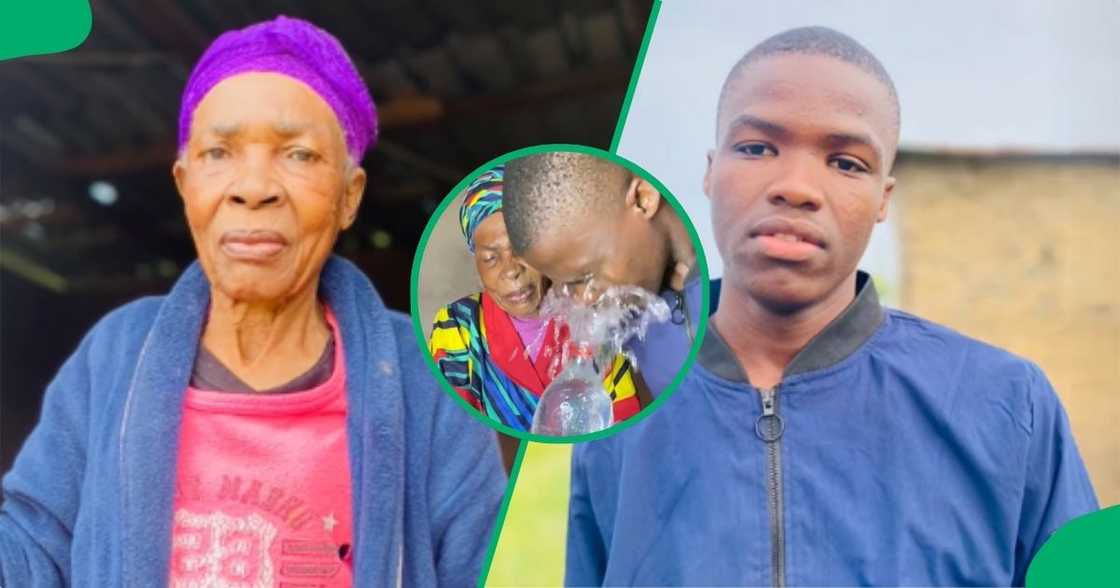 A gogo pulled a water prank on her grandson, leaving the internet in laughter. A gogo pulled a water prank on her grandson, leaving the internet in laughter.