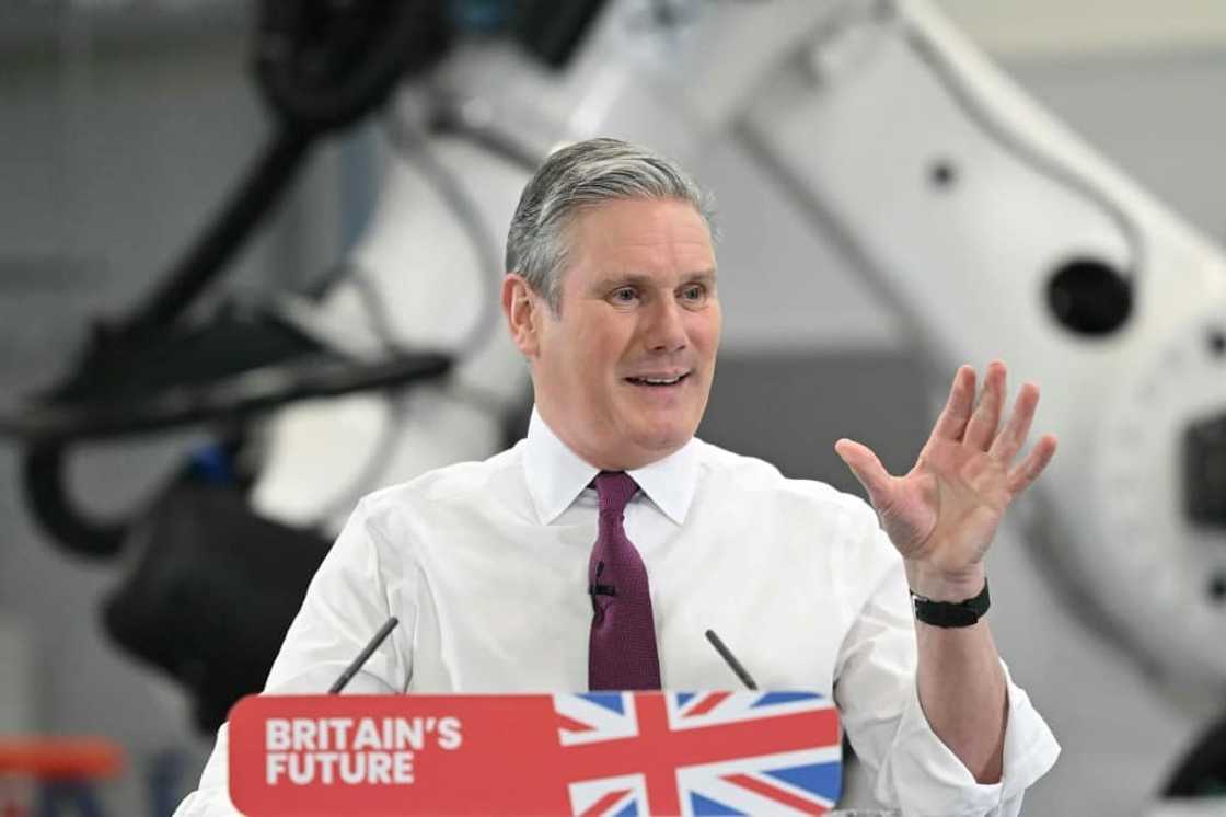 Britain's main opposition leader Keir Starmer is pitching Labour as the party of business Britain's main opposition leader Keir Starmer is pitching Labour as the party of business