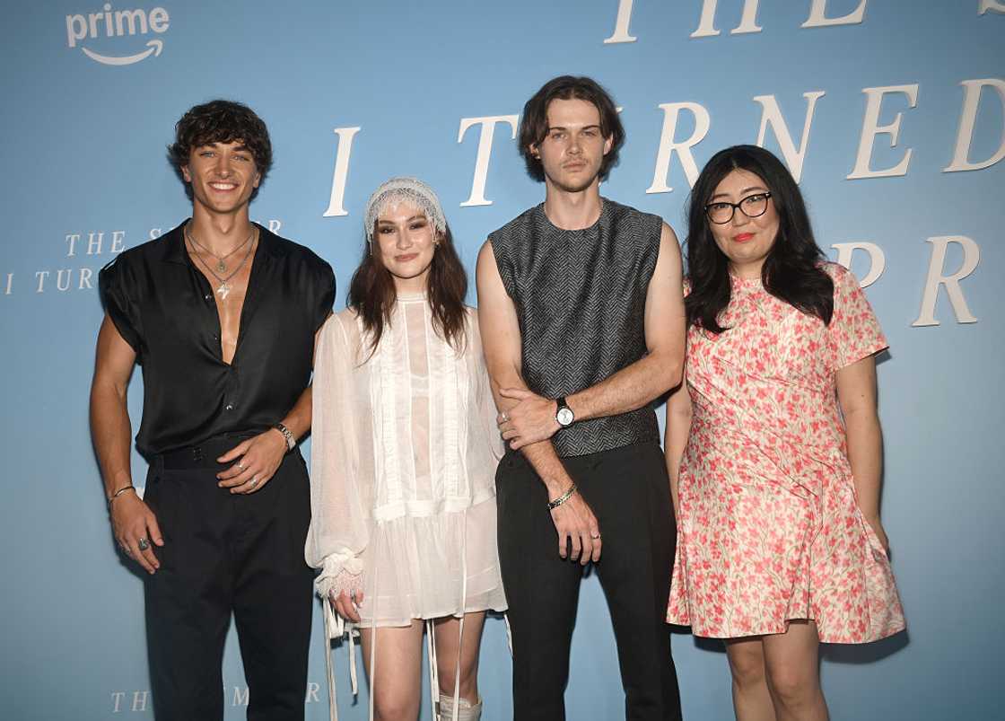 Gavin Casalegno, Lola Tung, Christopher Briney and Jenny Han Gavin Casalegno, Lola Tung, Christopher Briney and Jenny Han