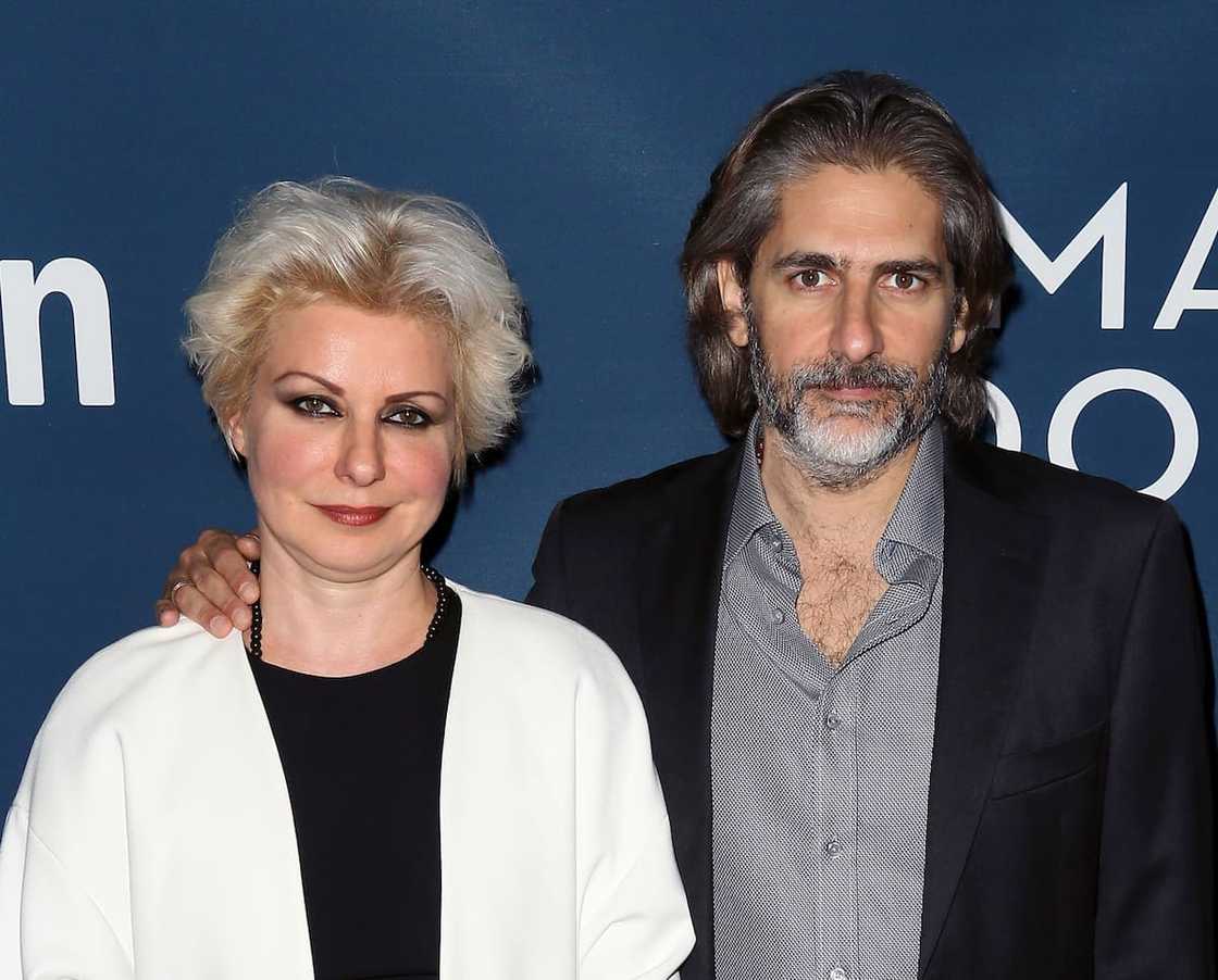 Actor Michael and Victoria during the premiere of Amazon's Mad Dogs at SilverScreen Theater at the Pacific Design Center on 20 January 2016.