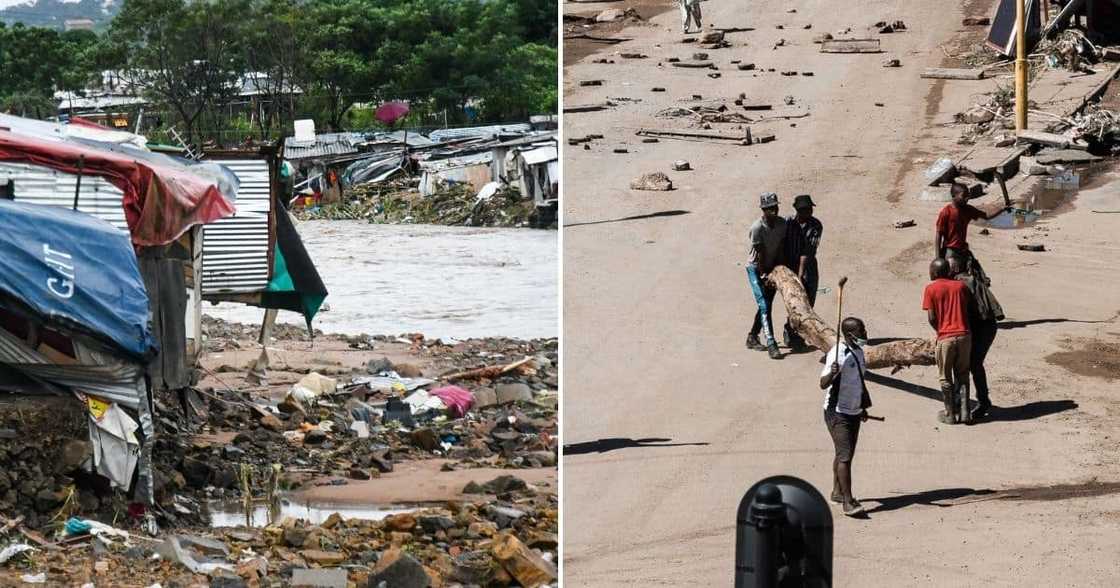 Durban, M19 blocked, protestors, temporary housing, kwazulu-natal, floods Durban, M19 blocked, protestors, temporary housing, kwazulu-natal, floods
