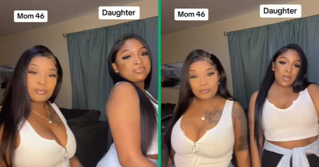 Beautiful mom and daughter on TikTok