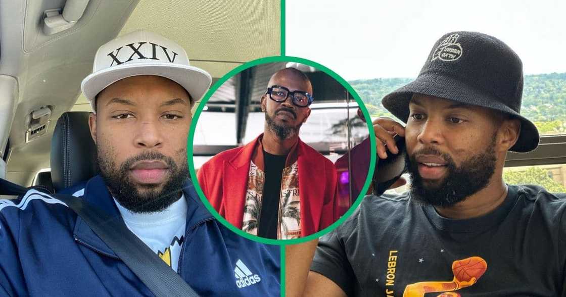 Sizwe Dlomo unleashed his banter on a Black Coffee lookalike.