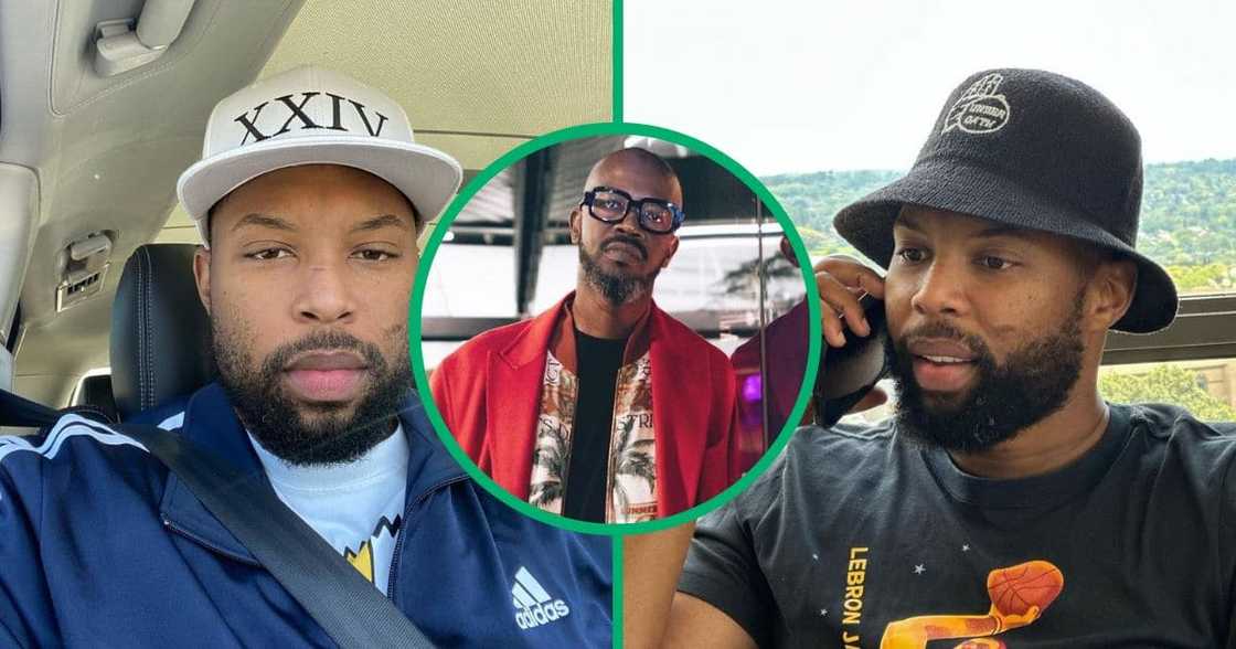 Sizwe Dlomo unleashed his banter on a Black Coffee lookalike. Sizwe Dlomo unleashed his banter on a Black Coffee lookalike.